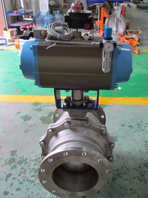 Pneumatic ANSI Flanged Ball Valve (Q641F-150LB)