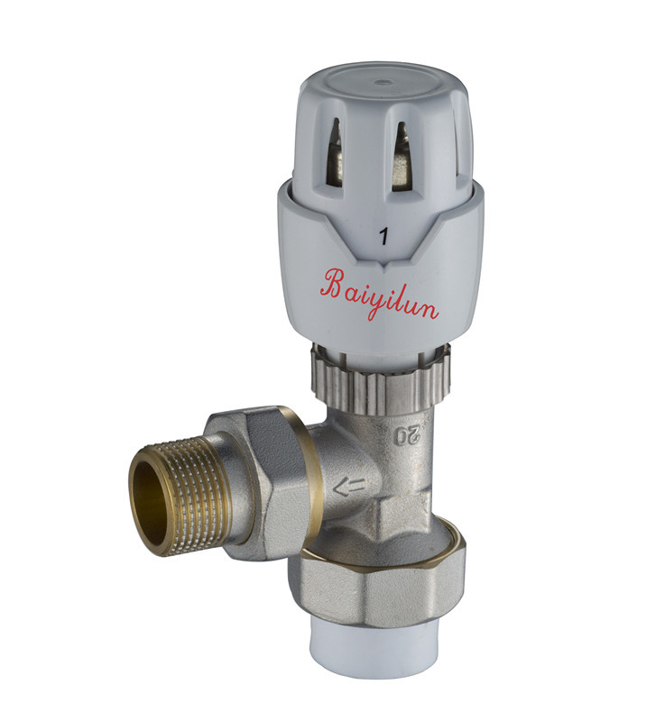 Angled Brass PPR Radiator Valve Dn20
