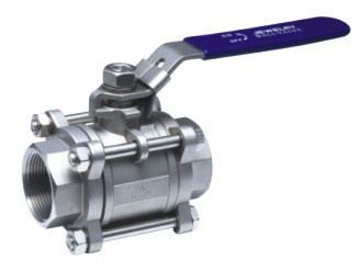 Steel 3 Piece Ball Valve 1