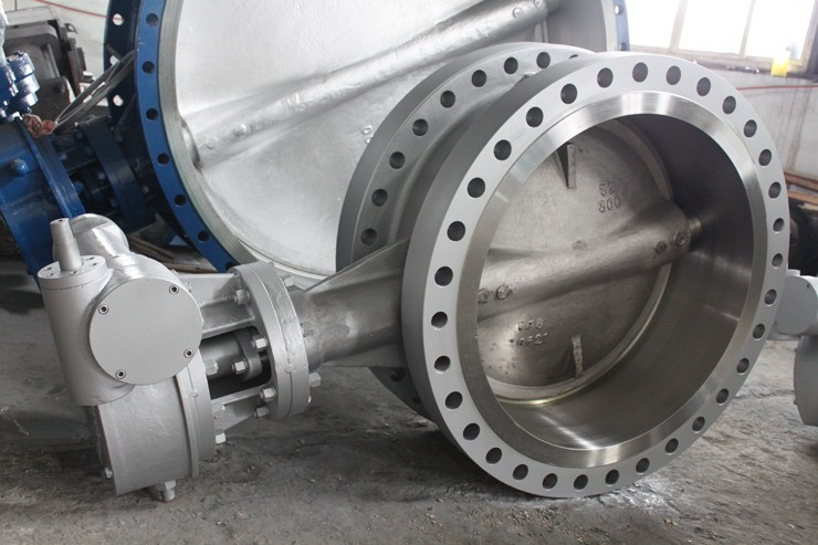 Large Size Double Flange Butterfly Valve