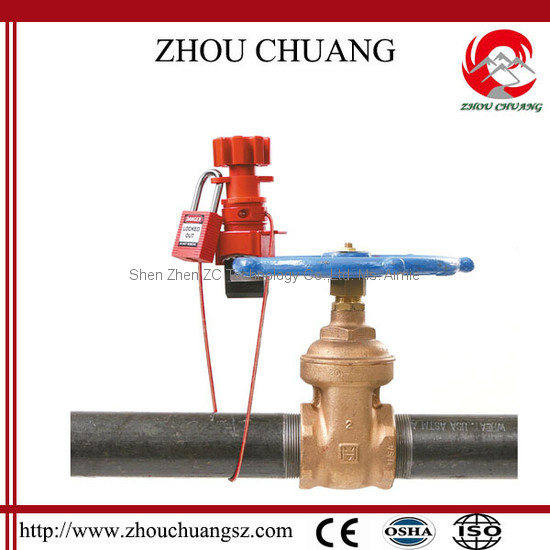 Durable Universial Valve Lockout with Cable (ZC-F33)