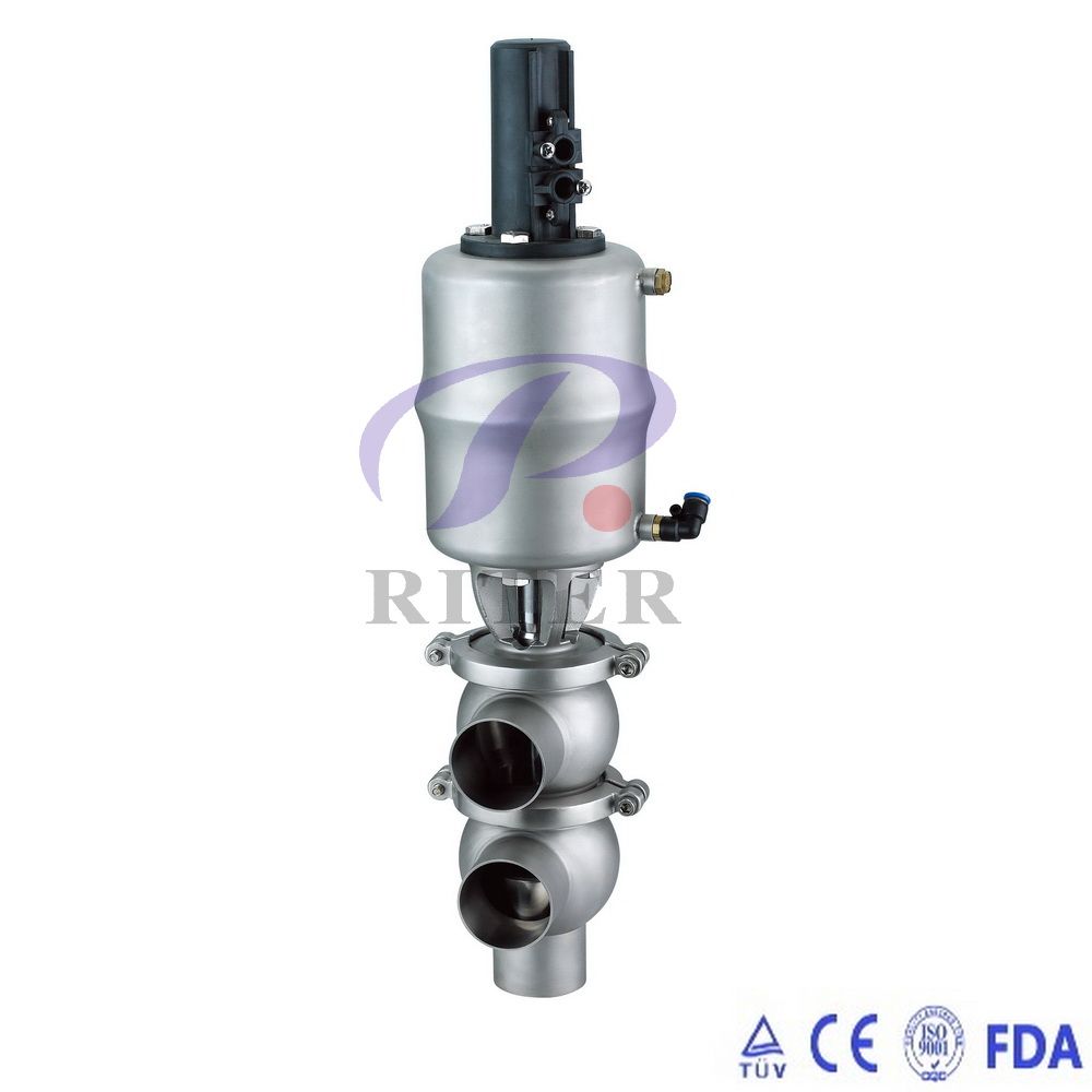 Sanitary Stainless Steel Manual Welded Reversing Valve (DIN-No. RJ0004)