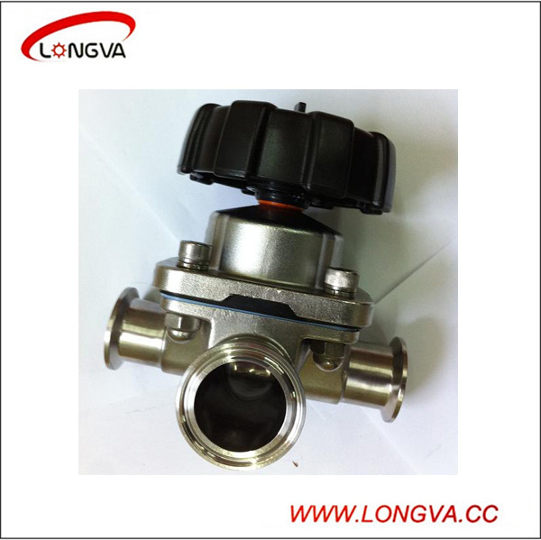 Stainless Steel Sanitary 3 Way Diaphragm Control Valve