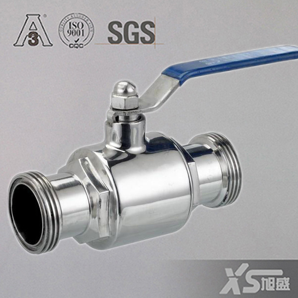 Stainless Steel Sanitary Threading Straight Ball Valve