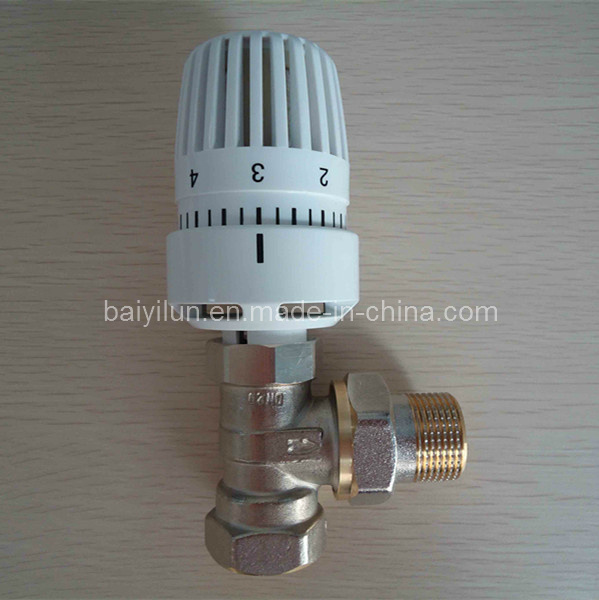 Adjustable Brass Thermostat Head Radiator Valve - China Valve Products ...
