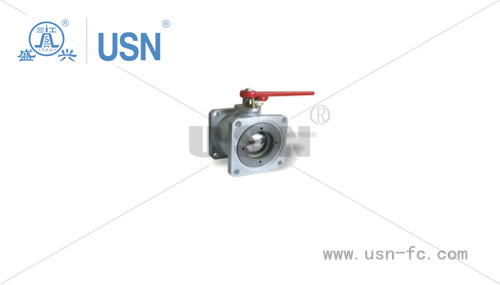 Straight-Way Square Ball Valve with Stainless Steel Ball Core