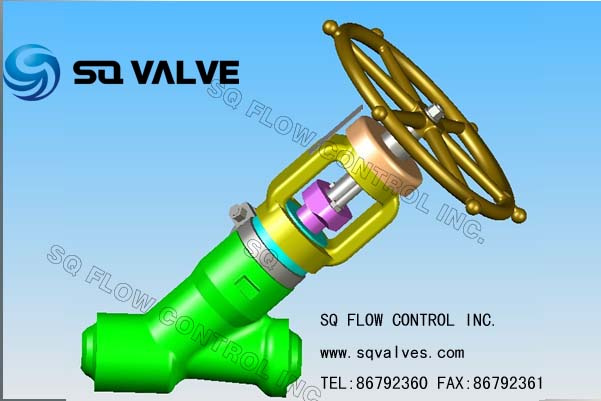 High Temperature High Pressure in Bw End Y Type Globe Valve