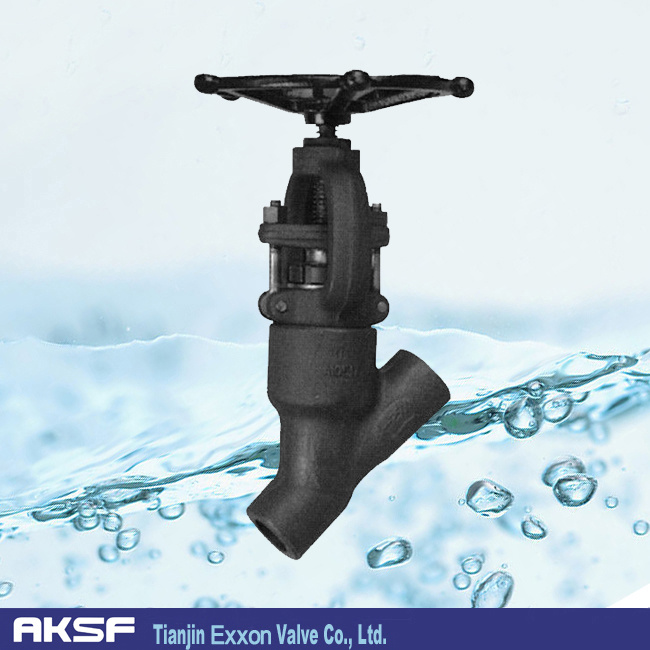 600lb/ 800lb/ 1500lb Y Pattern Forged Steel Valve in A105/ Carbon Steel / Stainless Steel for Oil/ Gas/ Water/ Pipe