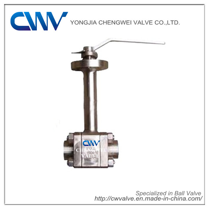 Three Pieces Stem Extension Forged Steel Ball Valve