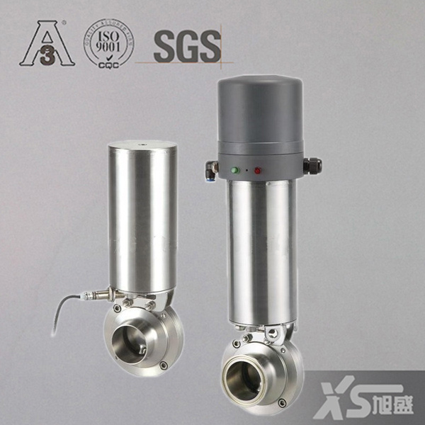 Sanitary Single Acting Pneumatic Actuator Butterfly Valve
