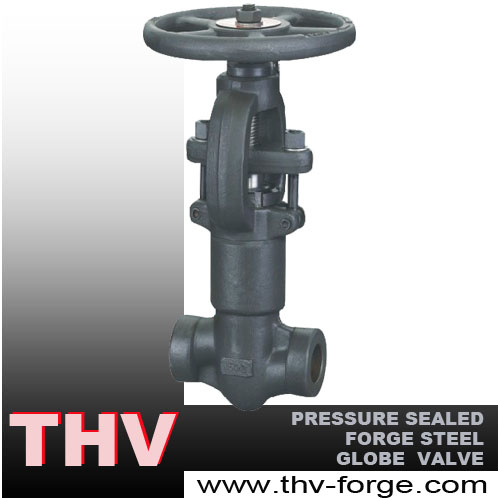 Pressure Sealed Forged Steel Globe Valve