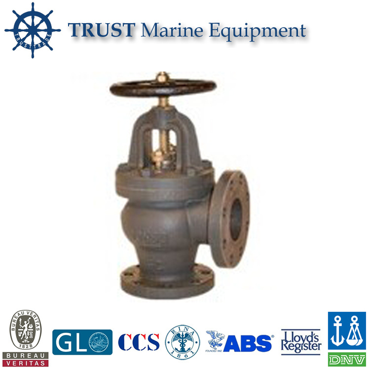 JIS F7354 Cast Iron 5k Screw-Down Check Angle Stop Valves