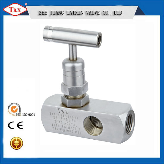 NPT 1/2'' Ss316 Soft Seated Thread Femele&Female Needle Valve