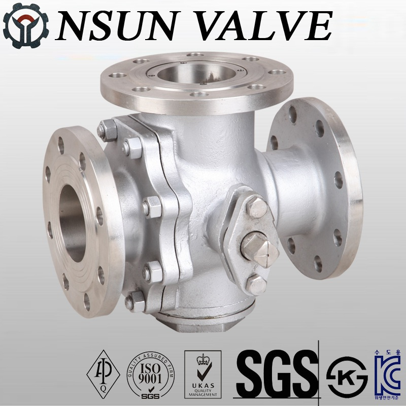 API Stainless Steel Four Way Ball Valve