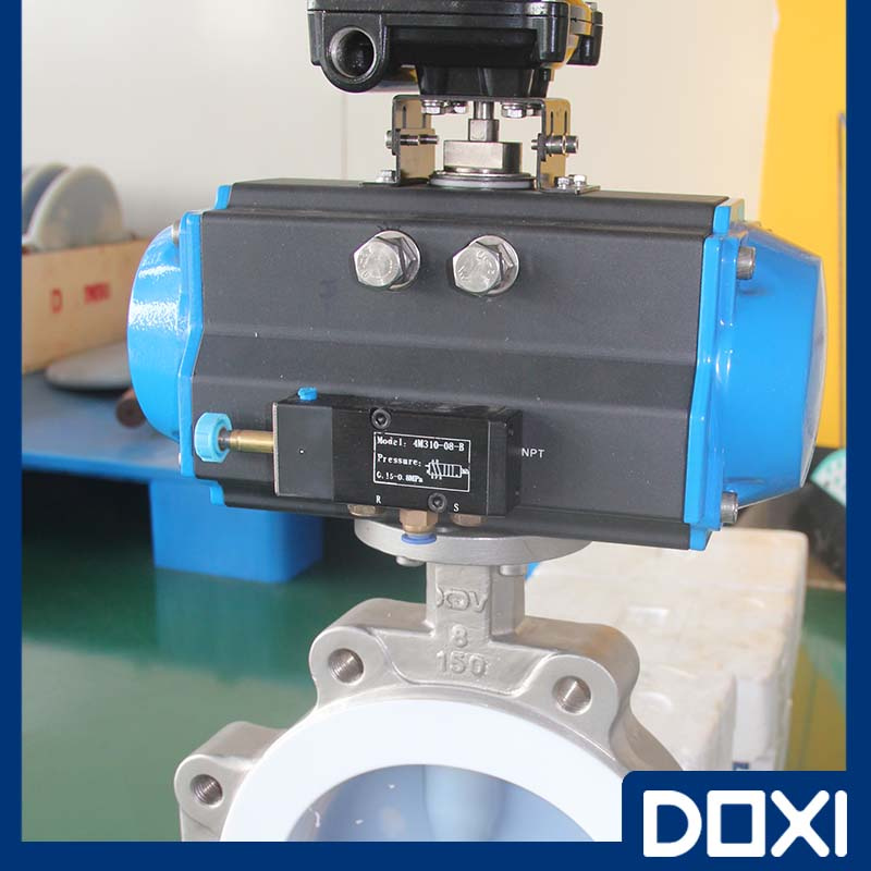 Air-Operated Stainless Steel Butterfly Valve for Chemical Industry