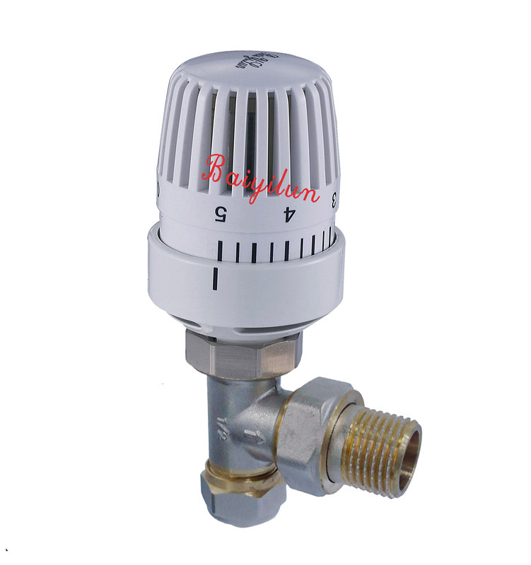 15mm Brass Aluminium Thermostatic Radiator Valve