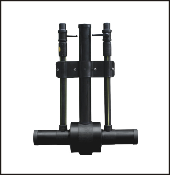 HDPE Pipe Fittings Two Purge Ball Valves with High Quality