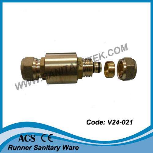 Brass Check Valve with Pex-Al-Pex Pipe Connector (V24-021)