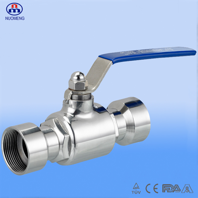 SMS Straight Sanitary Ball Valve with Femaled Thread