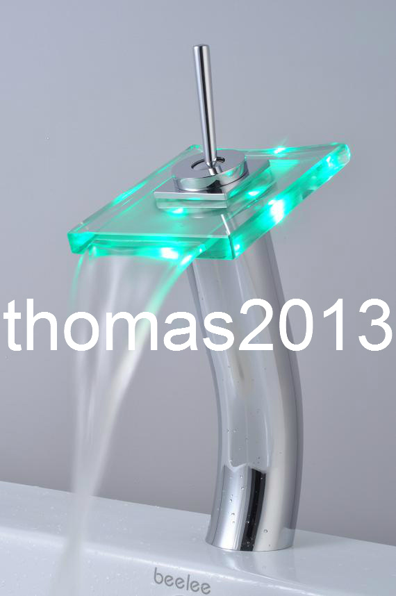 Single Handle LED Bathroom Mixer Faucet Qh0801hf
