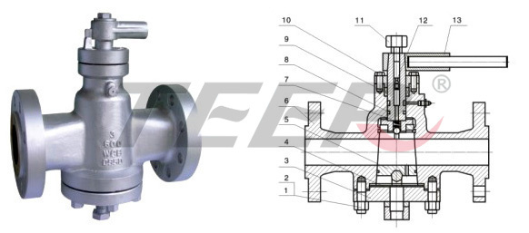 Flange Plug Valve (X41H 150LB)