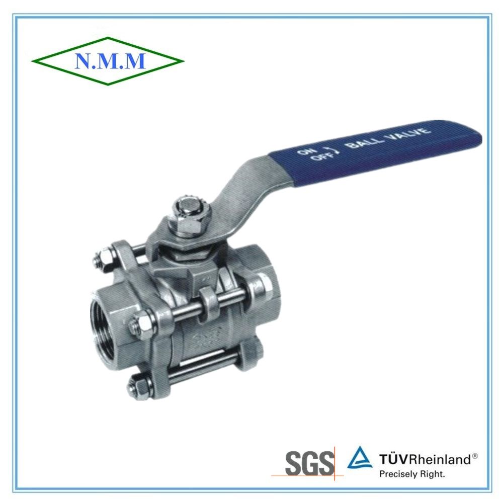 3PC Stainless Steel Full Bore DIN Ball Valve