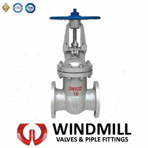 DIN Cast Steel Gate Valve Flanged Ends Wcb