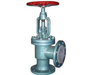 Teflon-Lining Angle Pattern Globe Valve