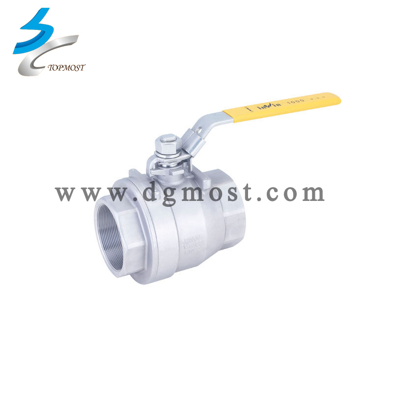 Economic 2 PCS 304 Precision Casting Full Bore Ball Valve