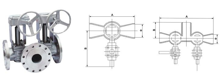 Double (Single) Flush Plug Valve