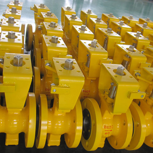 Cast Steel Flanged V-Port Ball Valve