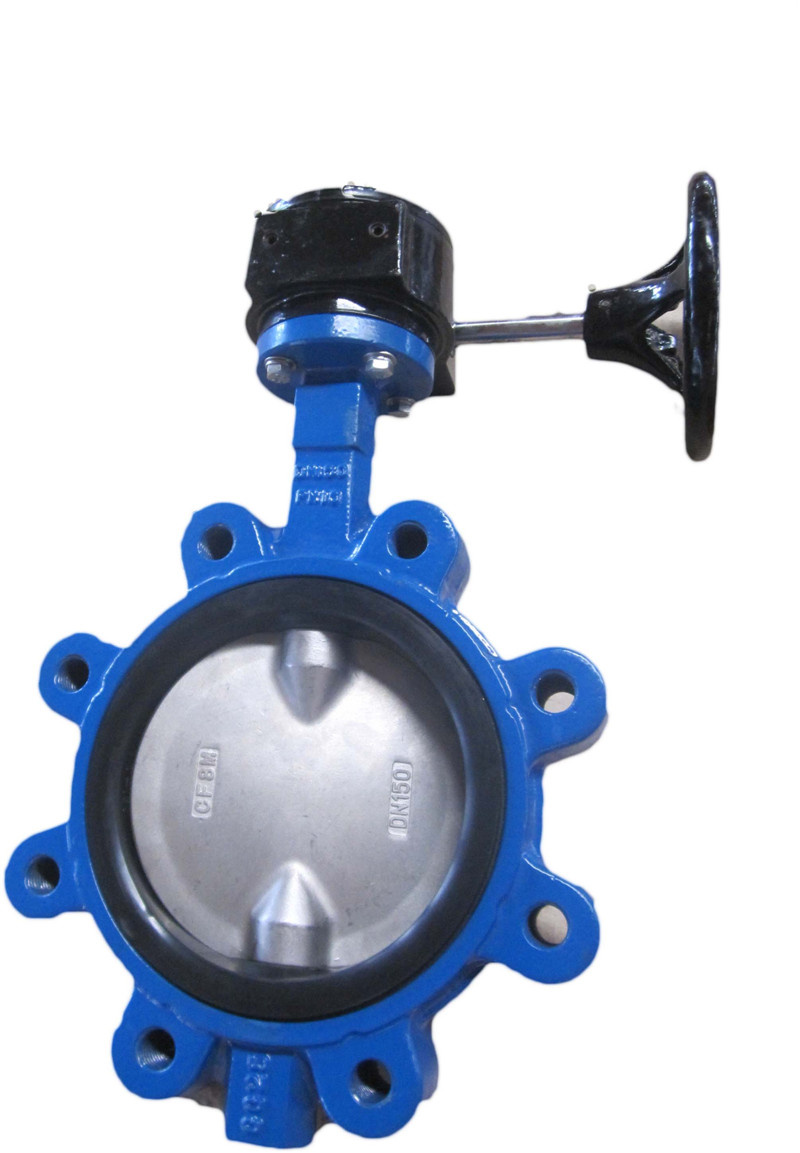 Cast Iron Lug Type Butterfly Valve Manufacturer Wormgear Oprated
