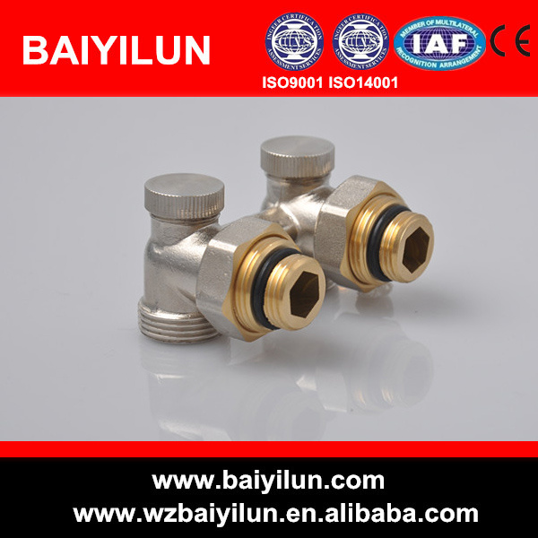 Brass Corner H Radiator Valve