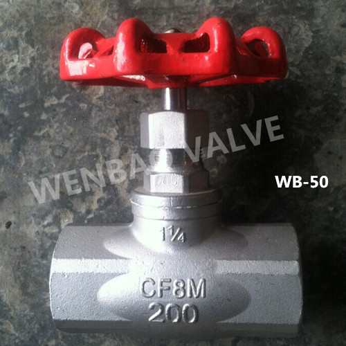 Female Screwed CF8m Globe Valve 11/4