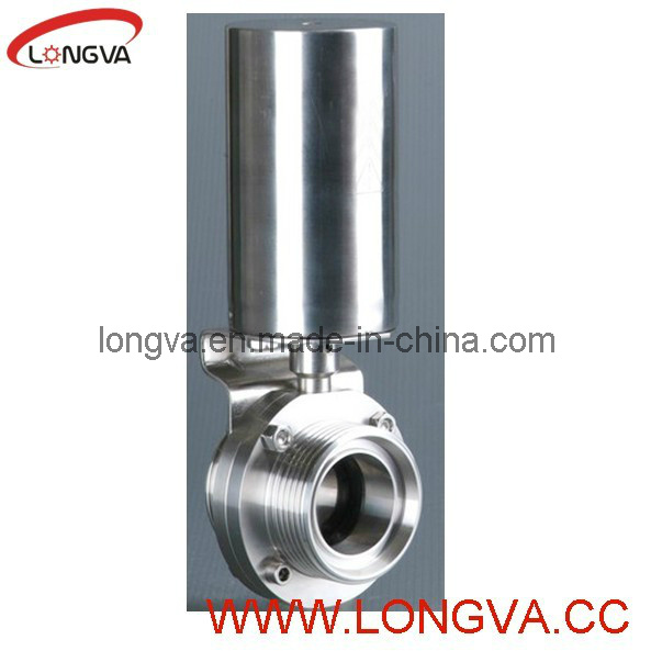 Sanitary Stainlesss Steel Butterfly Valve with Actuator