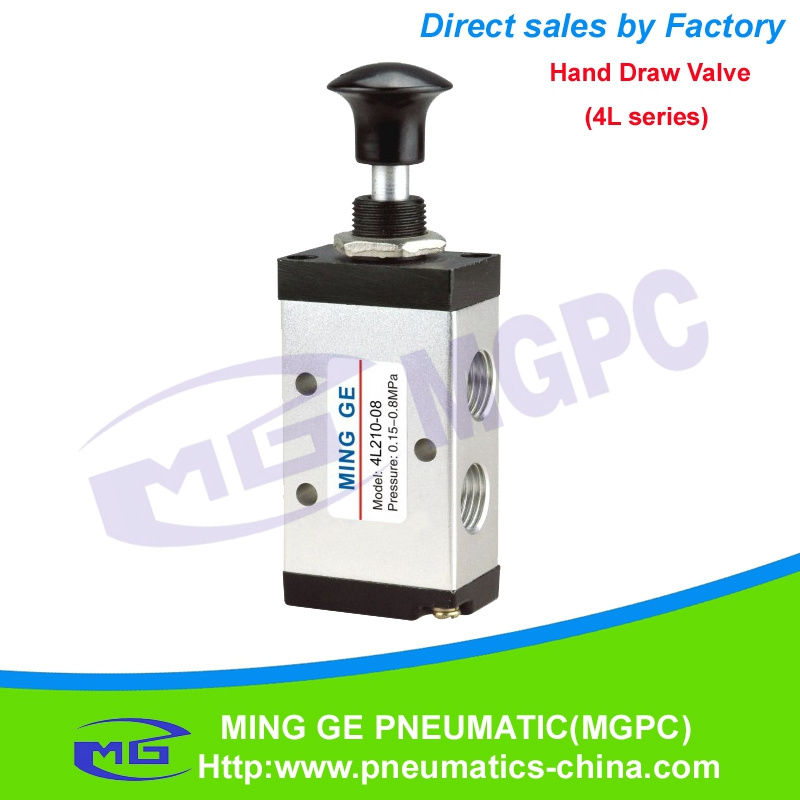 4L210-08 Pneumatic Hand Draw Valve 4L Series