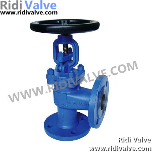 DIN Cast Steel Angle Type Globe Valve