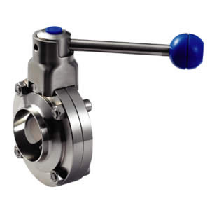 Sanitary Stainless Steel Welded Butterfly Valve (DN15-200 & 1/2''-8'')