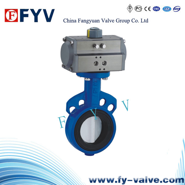 Pneumatic Wafer Type Butterfly Valve