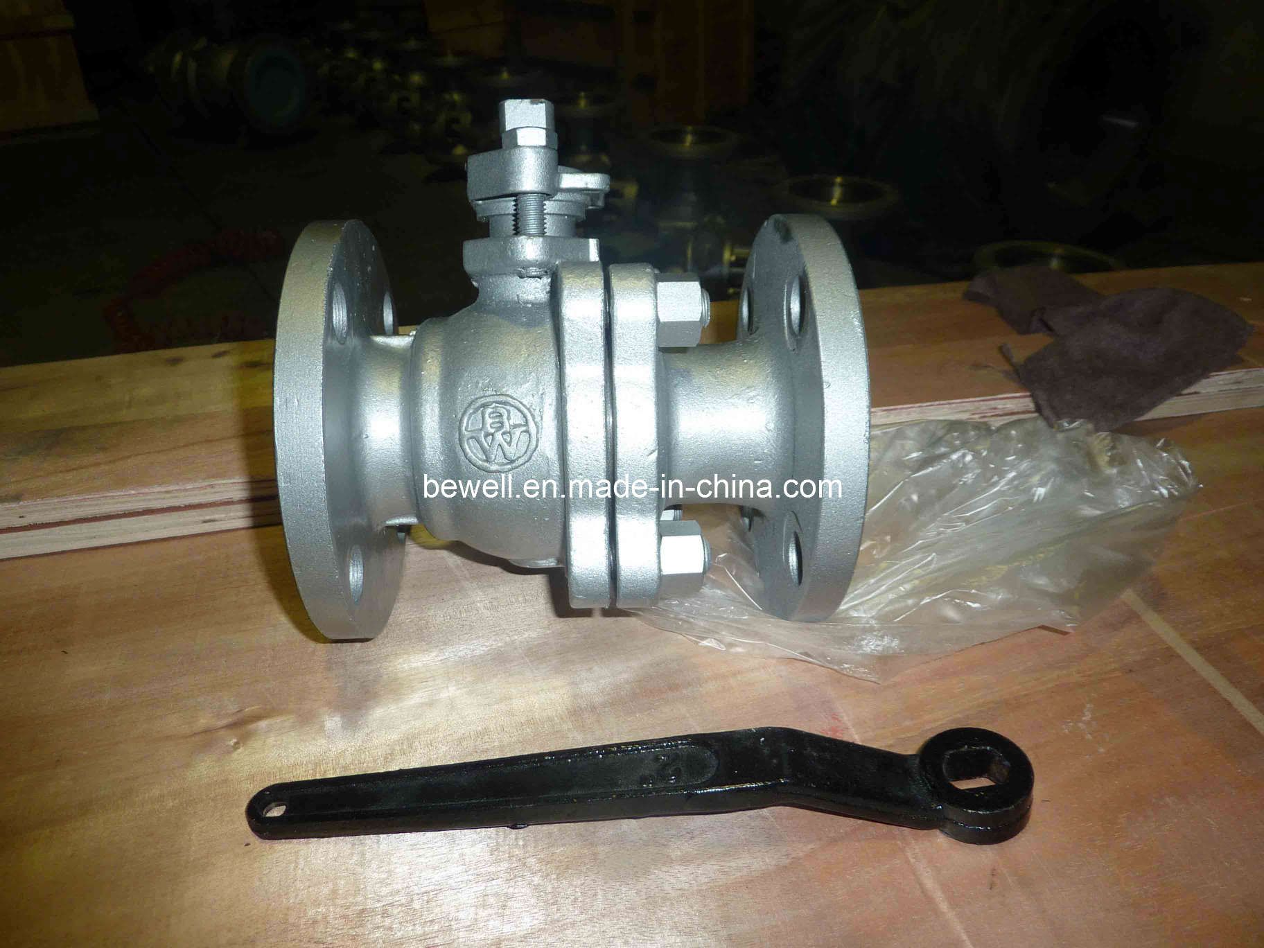 2PCS Flange Cast Steel Floating Ball Valve