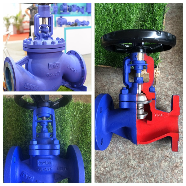Steam Bellow Sealed Globe Valve Drawing