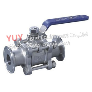 Stainless Steel Three Pieces Sanitary Ball Valve