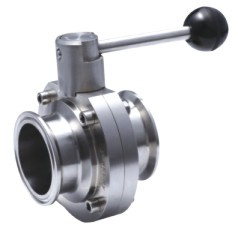 Sanitary Butterfly Valve (Butt Welded, Butt Male, Butt Clamp)