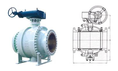 Cast Steel Trunnion Mounted Ball Valve