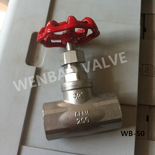 Stainless Steel CF8m Globe Valve 3/4