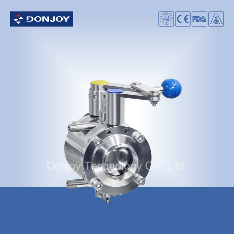 Nut/Male Ends Sanitary Butterfly Valve