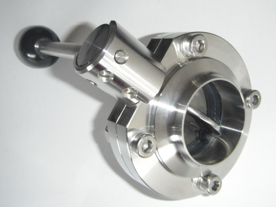 Food Grade Sanitary Stainless Steel Welding Butterfly Valve