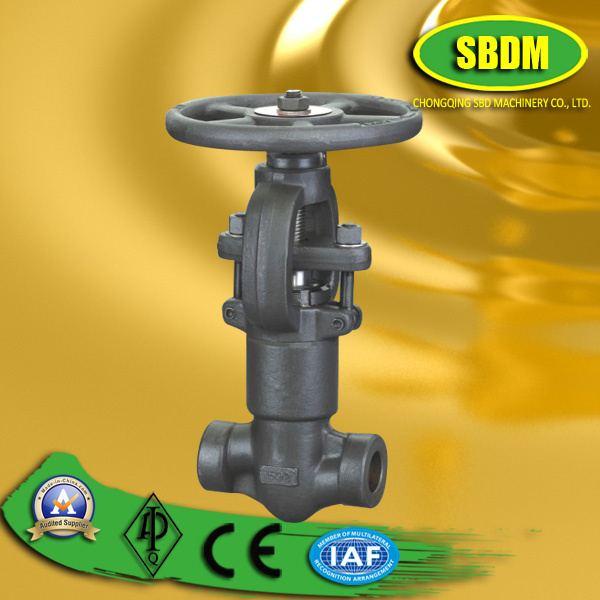 Pressure Sealing NPT Forged Steel Globe Valve