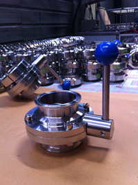 Sanitary ISO Idf DIN SMS Tri Clamp Butterfly Valve