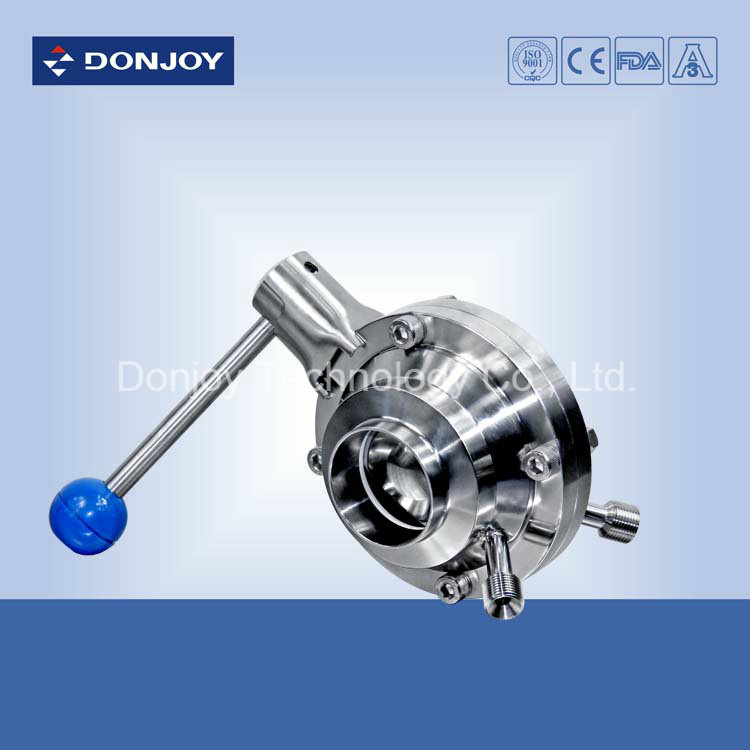 Diary Manual Weld Type Butterfly Valve with Pull Handle